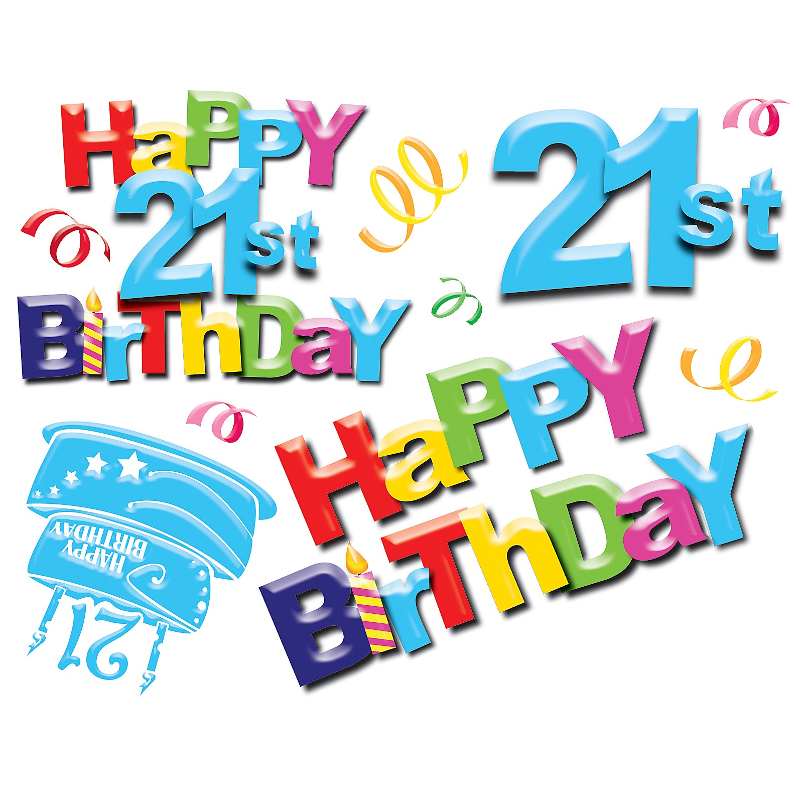 Clip Arts Related To : 123 greetings happy birthday. view all Happy 21st Bi...