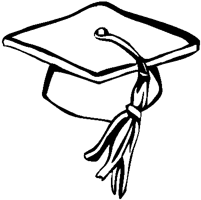 Graduation Cap Coloring Book Page | Graduation | Clipart library