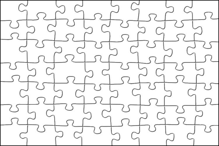 Free puzzle template 30 pieces