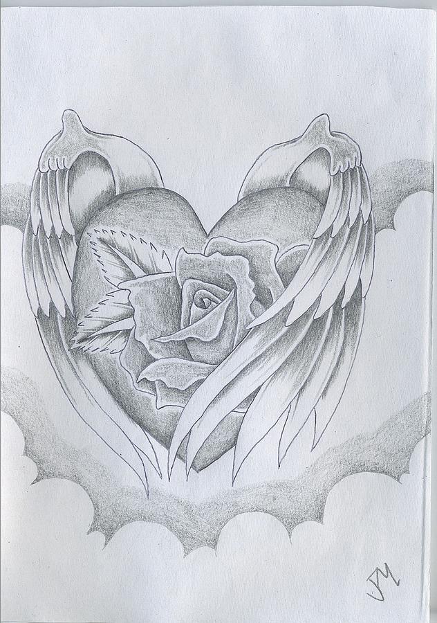 Free Pencil Art Love Heart, Download Free Pencil Art Love Heart png