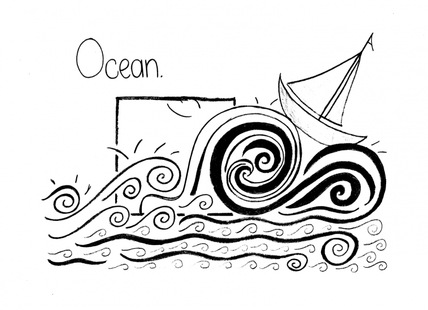 Cartoon Simple: Ocean by Mita Mahato