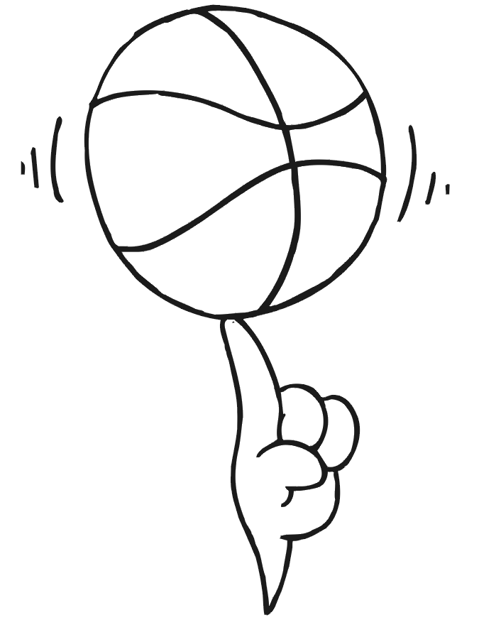 Coloring with Basketball Coloring Pages