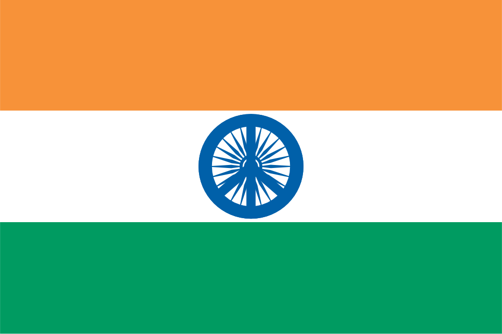 India Peace Symbol Flag 5 twee peacesymbol.org Peace colouringbook.org