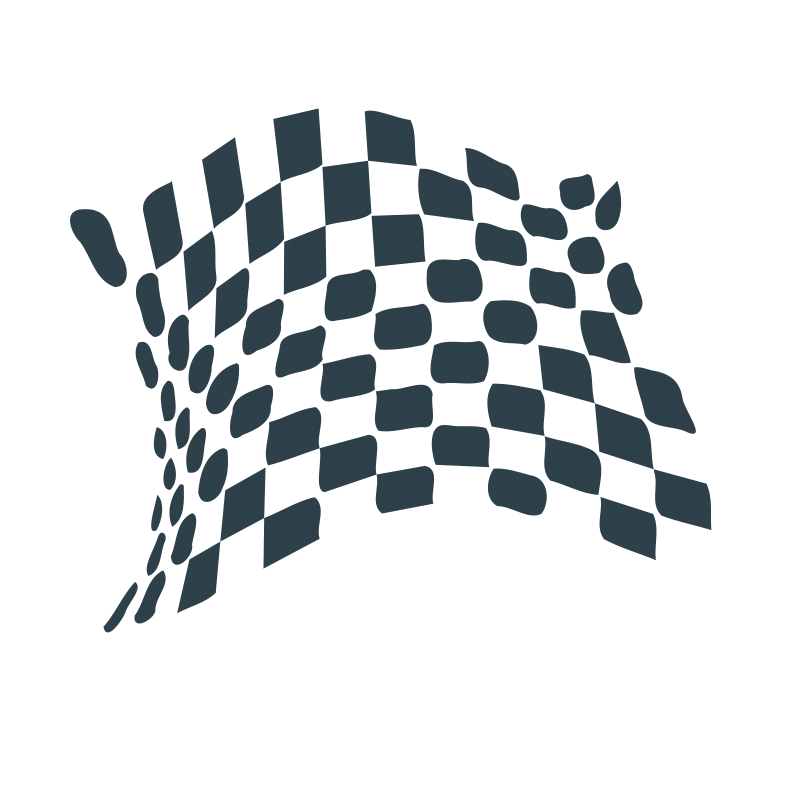 Chequered flag abstract icon Free Vector 