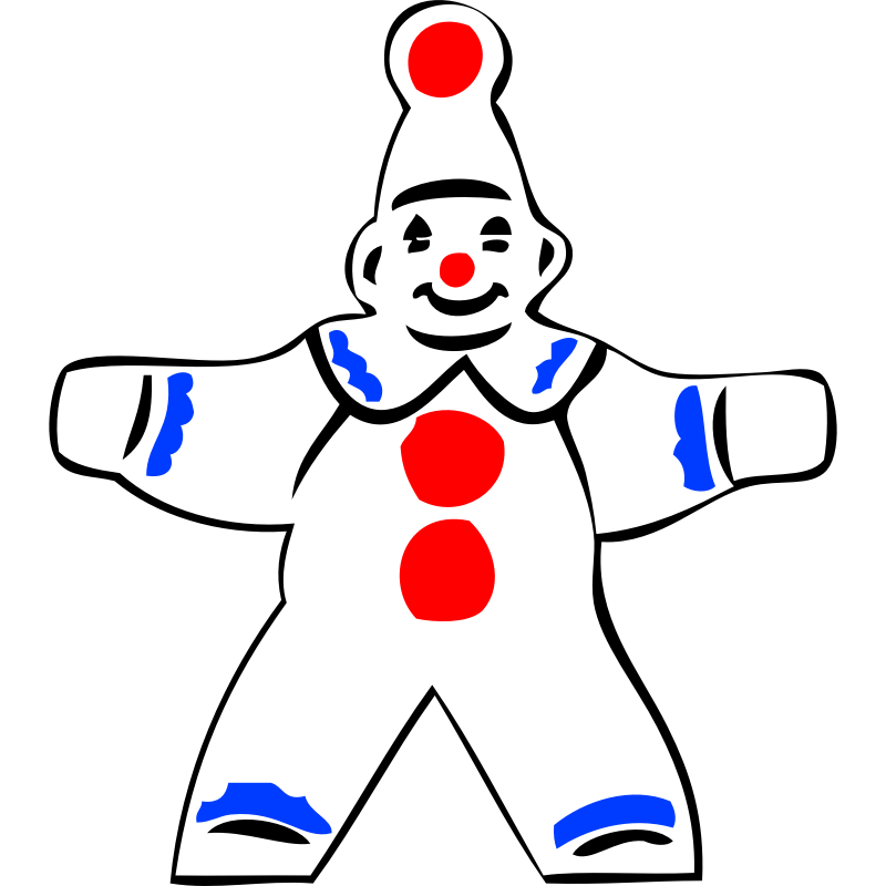 Clipart - simple clown figure
