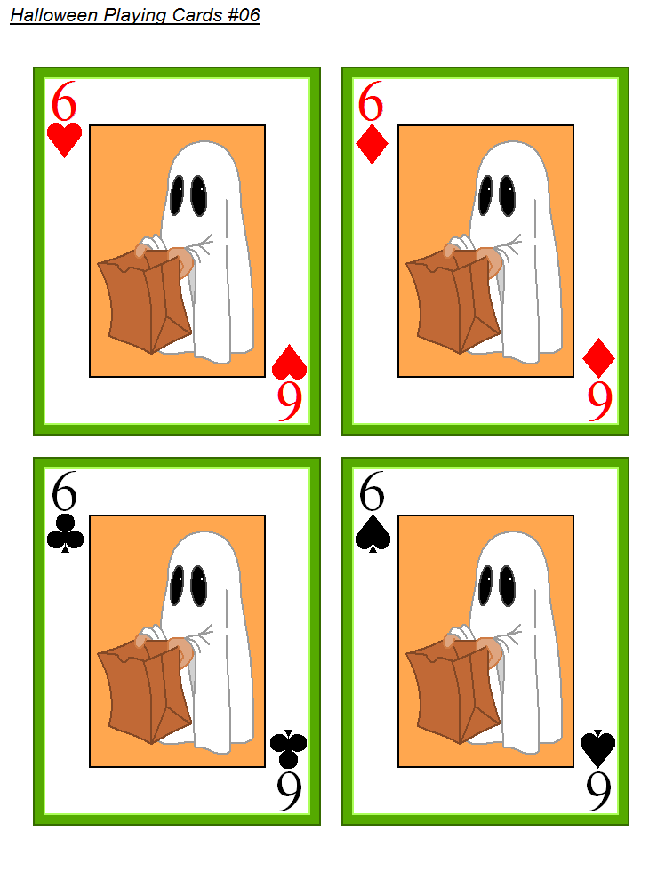FREE Printable Halloween Playing Cards