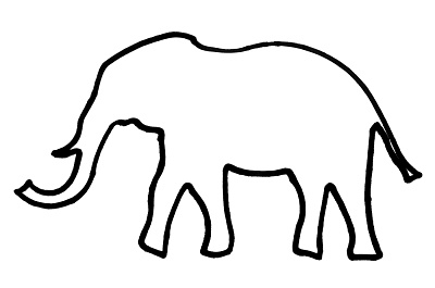 Outline of an elephant - Royalty Free Images, Photos and Stock 