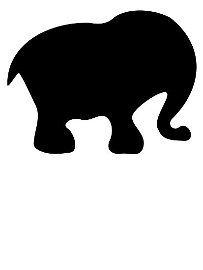 Baby Elephant Outline - Clipart library