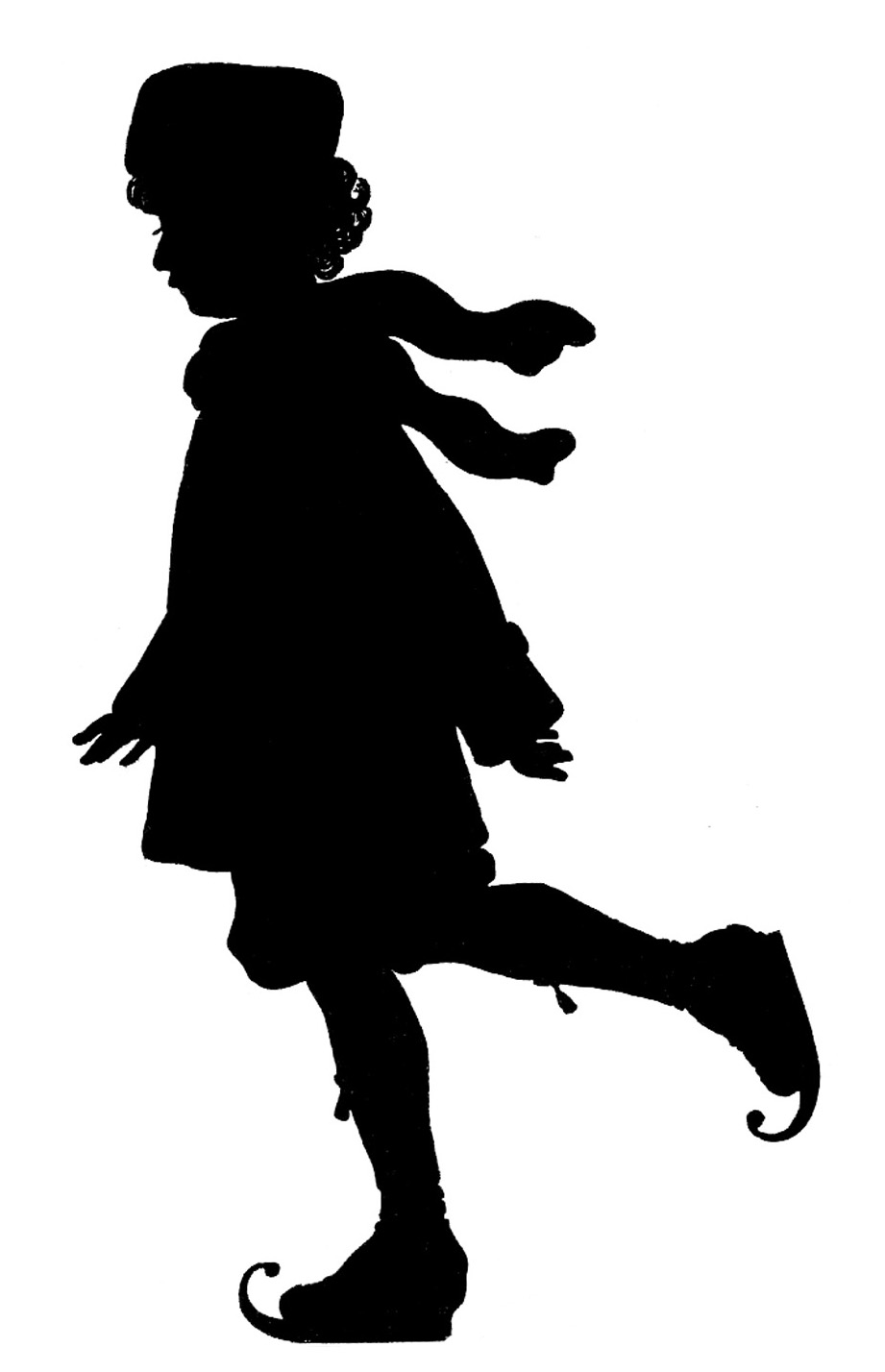 Silhouette-Images-Skating-Boy-GraphicsFairy1 - The Graphics Fairy