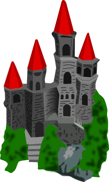 Castle Color clip art Free Vector 