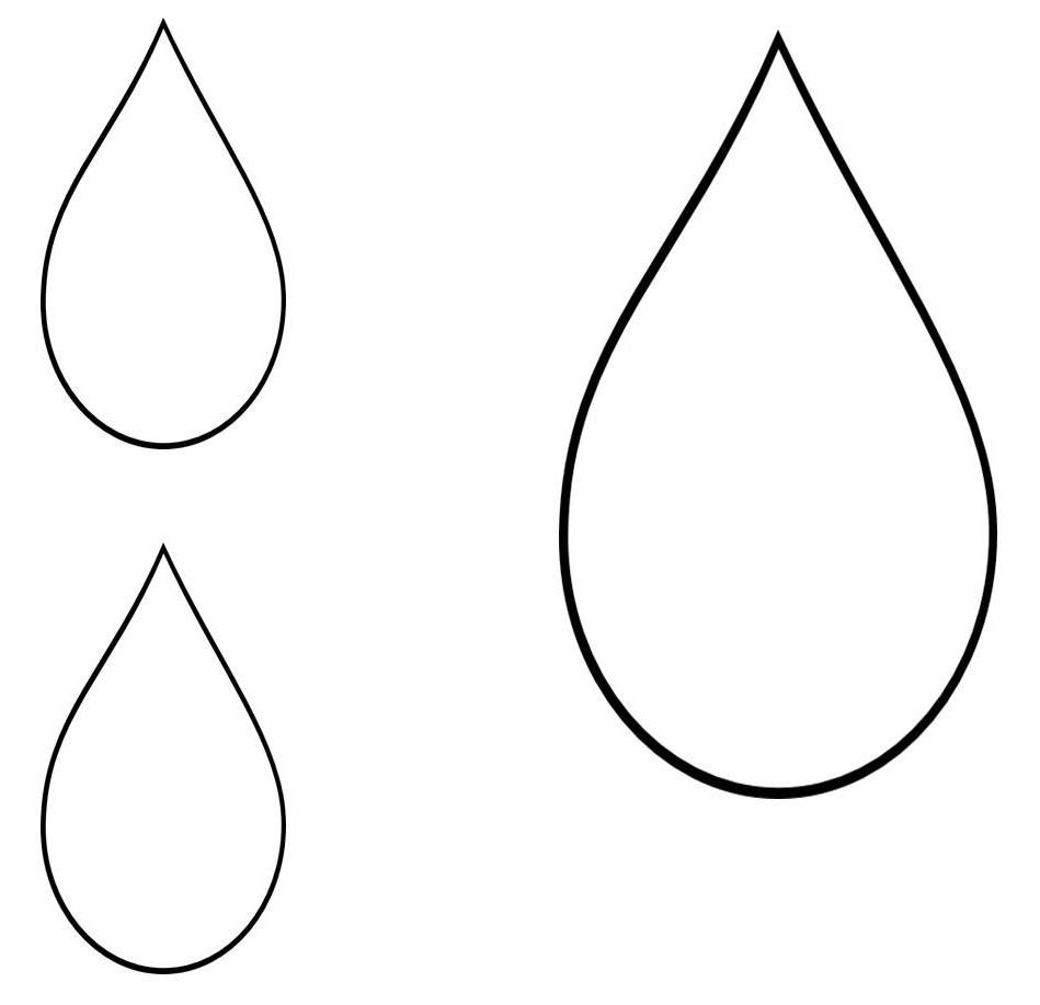 Teardrop Template - Clipart library