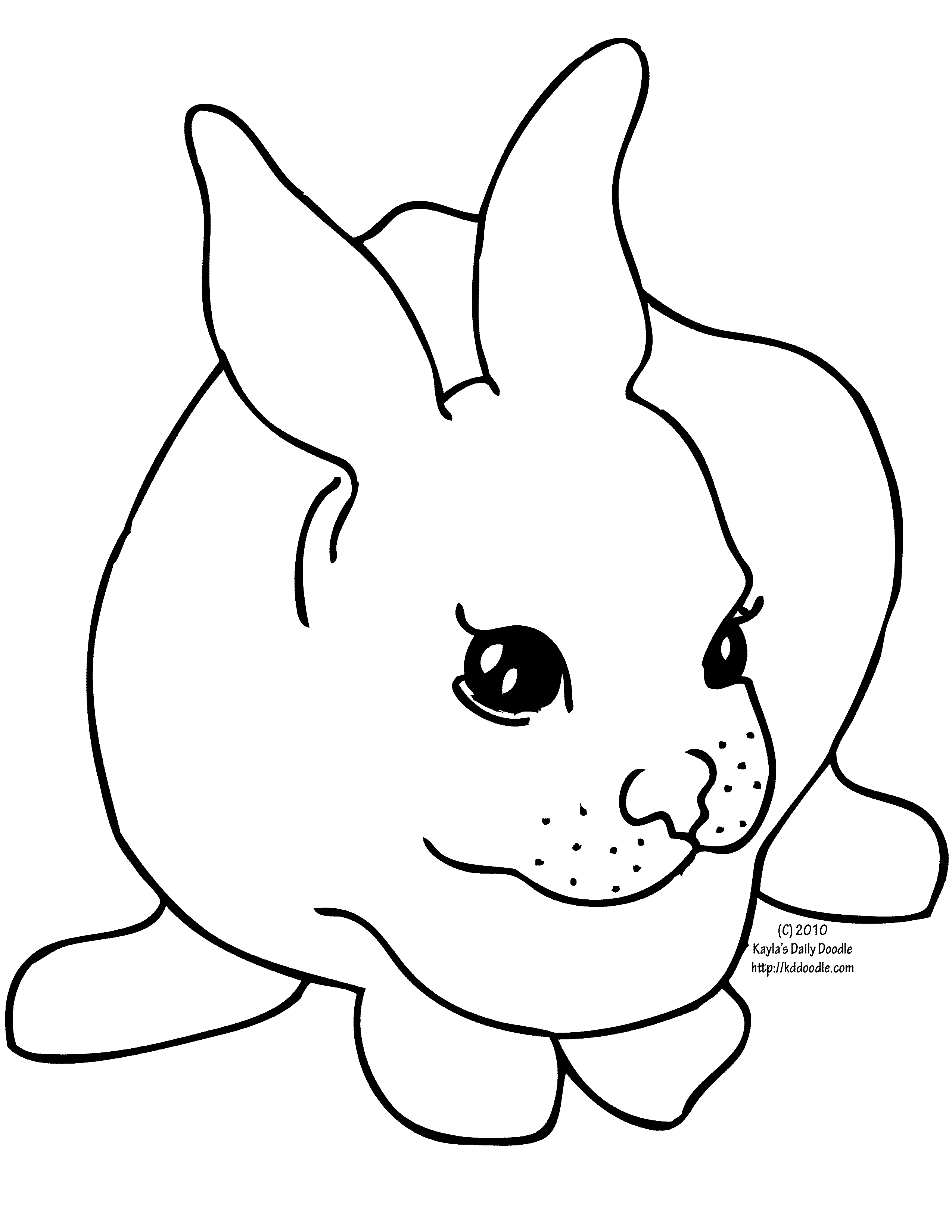 Free Rabbit Line Art, Download Free Clip Art, Free Clip Art on Clipart