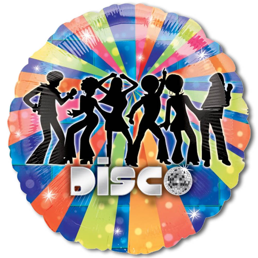 Disco Dance Party Silhouette