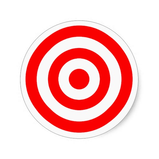 Red Bullseye Target Stickers | Zazzle
