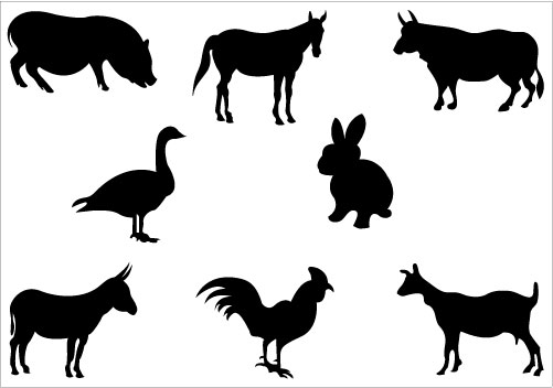 Farm Animal Silhouette Clip ArtSilhouette Clip Art