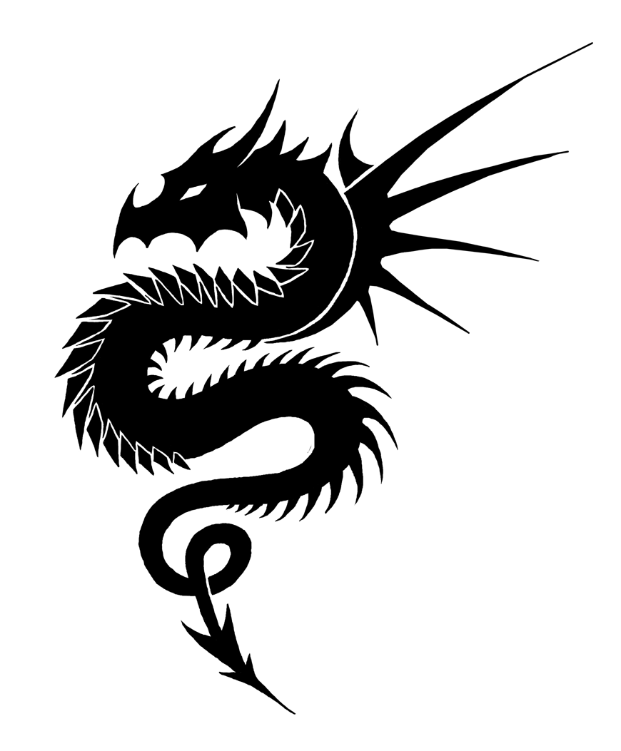 Free Dragon Images Black And White, Download Free Dragon Images Black