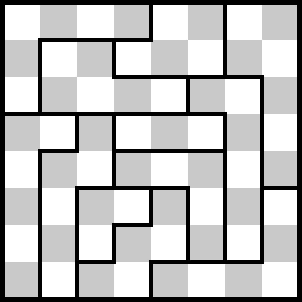Draught Board Puzzle (a.k.a. Krazee Checkerboard Puzzle, Zebas 
