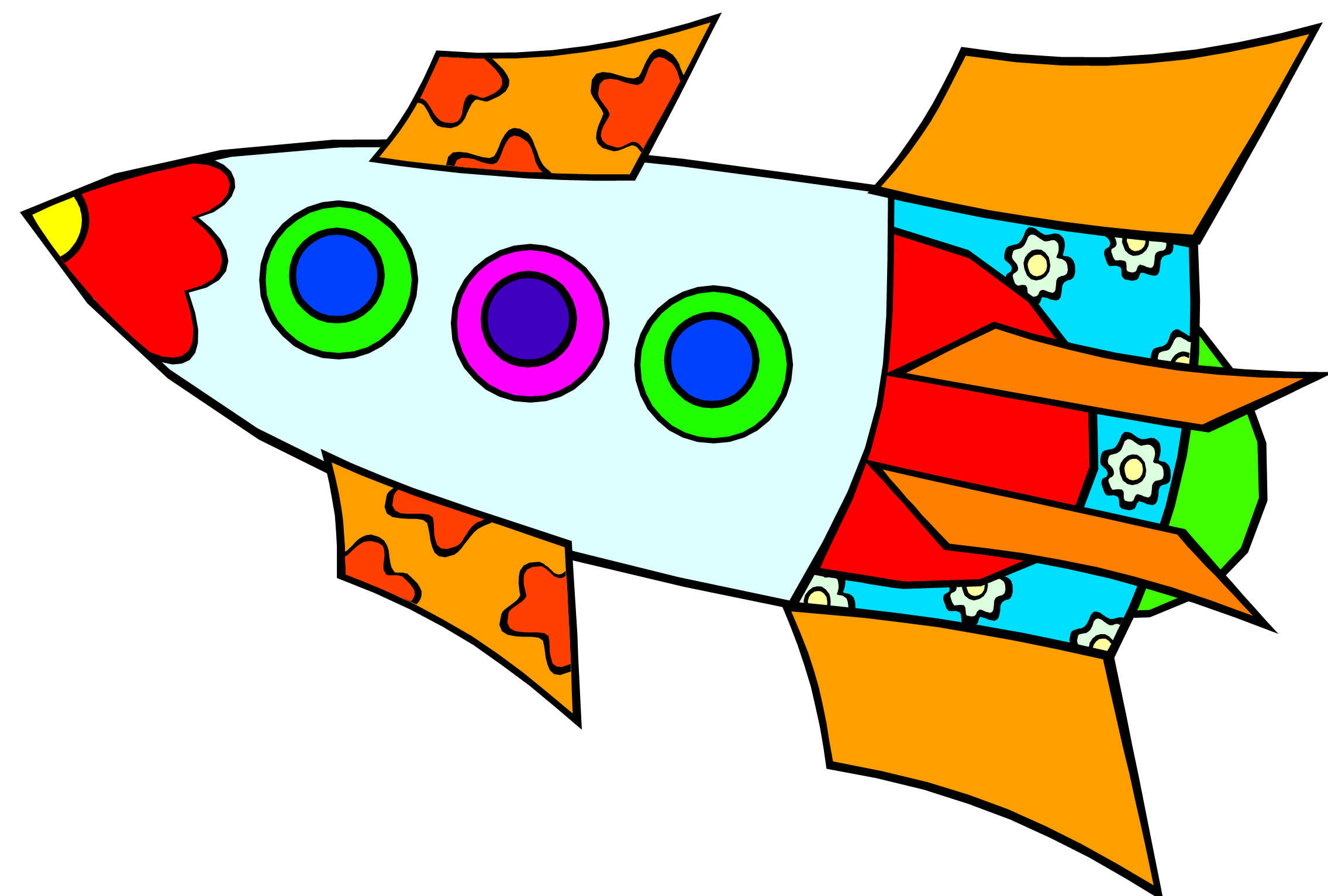 Rocket Ship Drawing - Clipart library