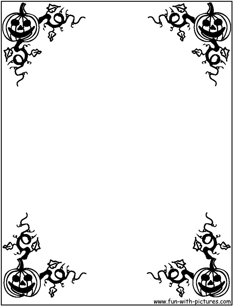 halloween page border