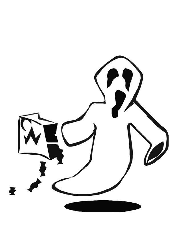 Coloring page halloween ghost - img 8596.