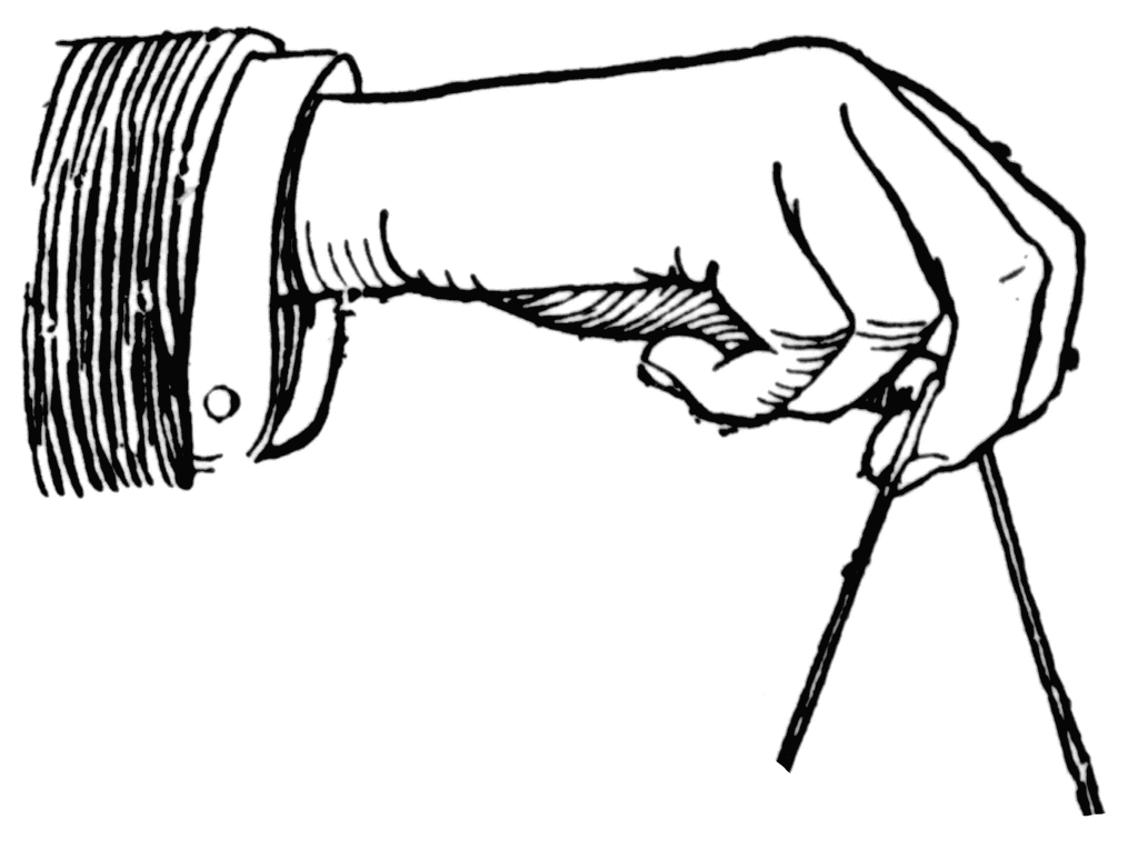 Hand holding a string | ClipArt ETC