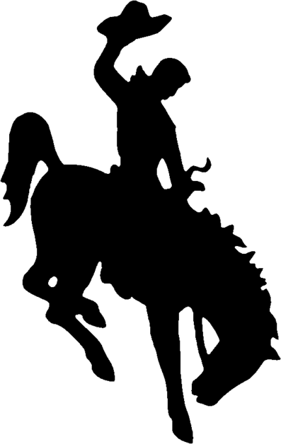 bronc riding clipart