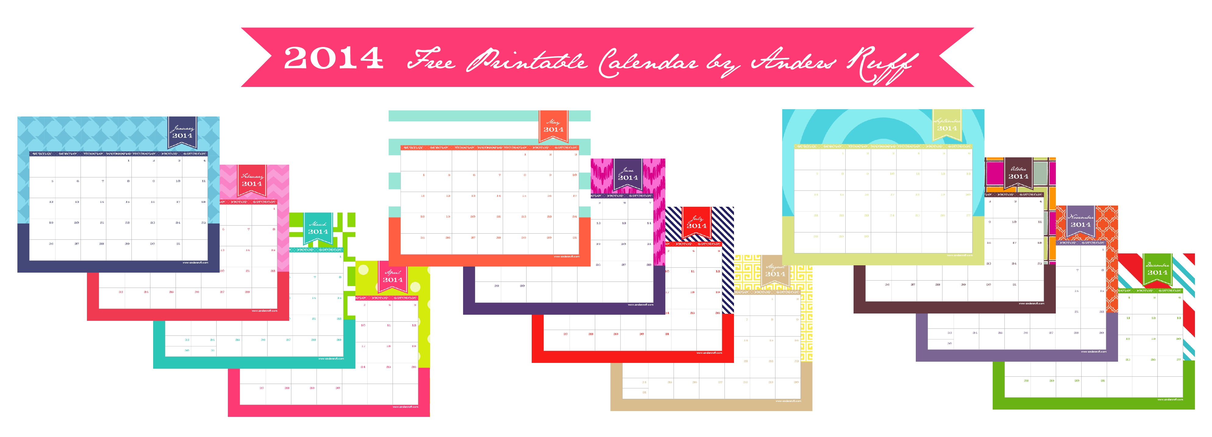 Custom Printable Calendar