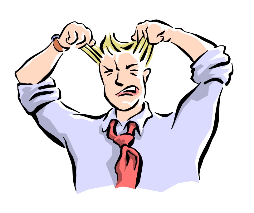 tearing my hair out - Clip Art Library
