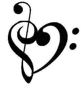 Treble Clef Bass Clef Tattoo - Clipart library