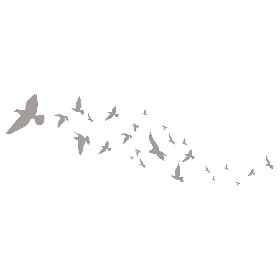 flying birds wall stickers by spin collective | notonthehighstreet.com