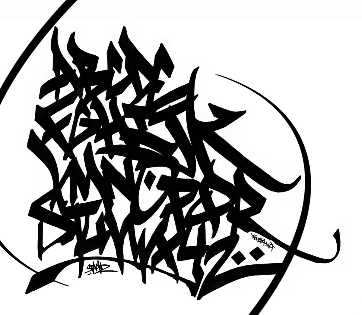 graffiti alphabet wildstyle a z 3d