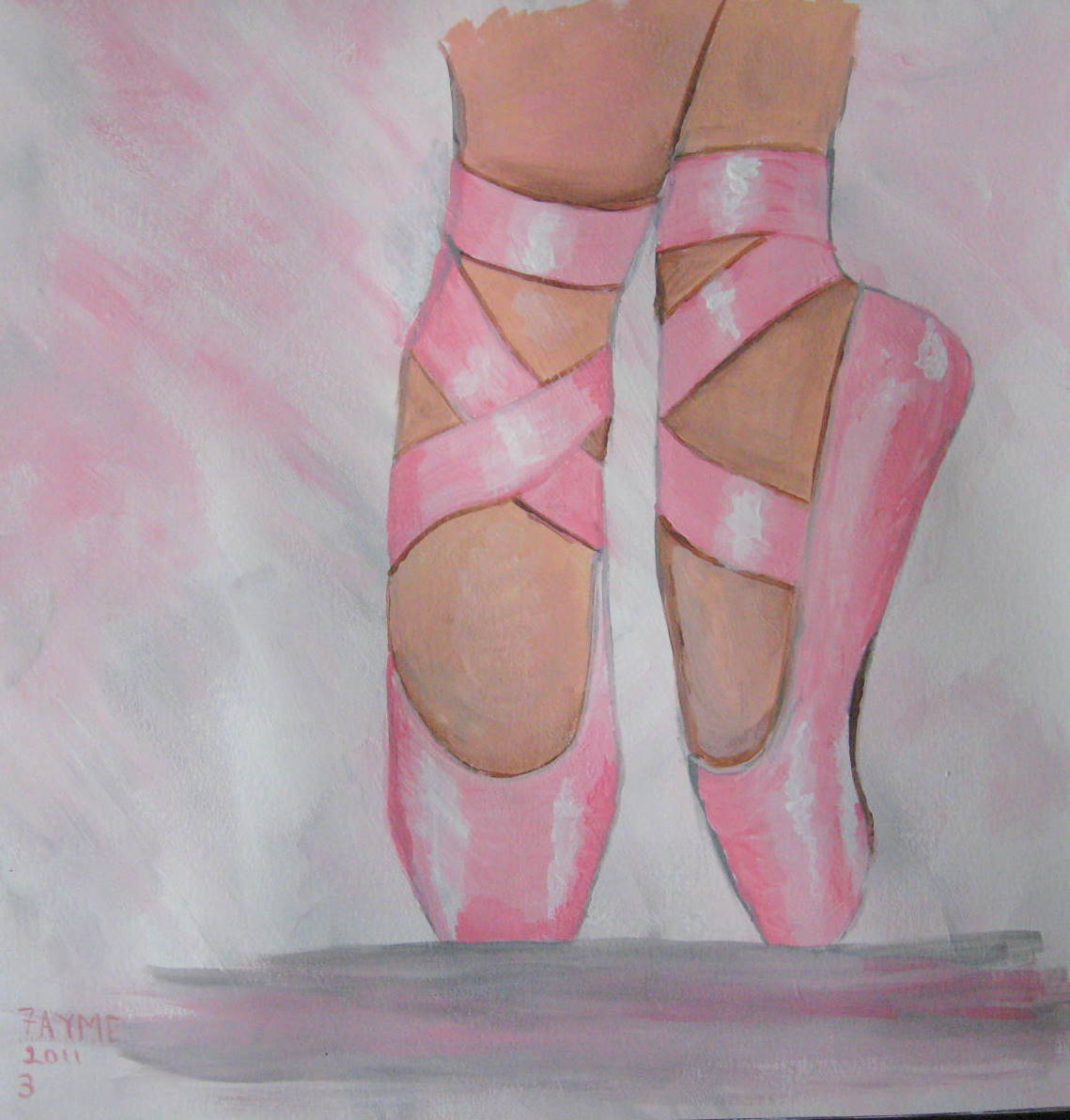 dance shoe paint
