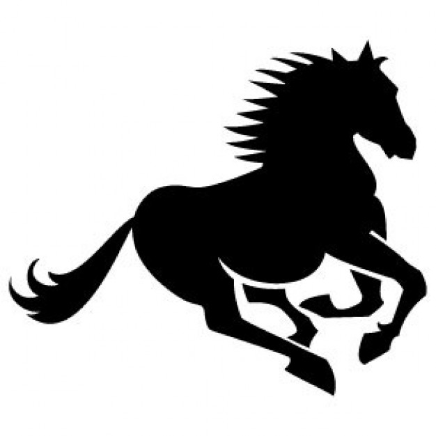 Running horse silhouette | Download free Vector - Clipart library 