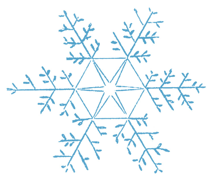 Vintage Clip Art - Pretty Snowflakes - The Graphics Fairy