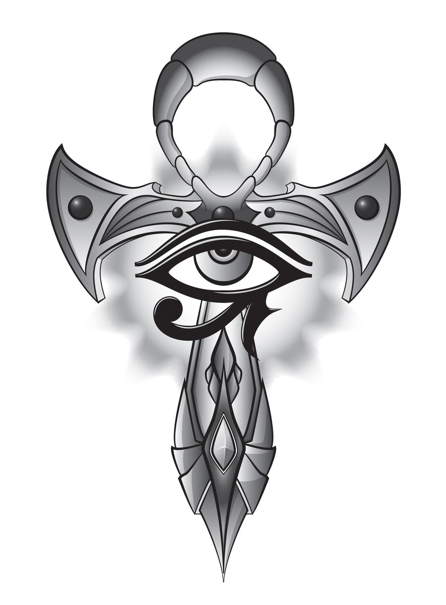 Clipart library: More Like ankh cross + horus eye by Gobcruz