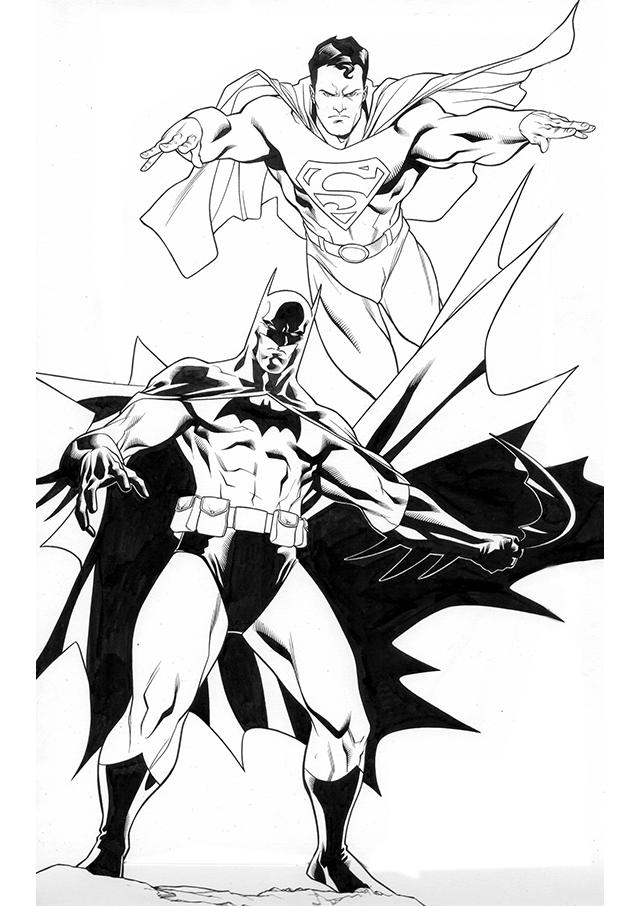 Free Coloring Batman Vs Superman Download Free Clip Art