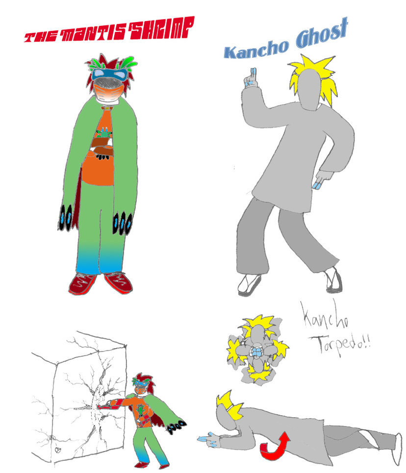 Mantis Shrimp and Kancho Ghost by quathle88 on Clipart library