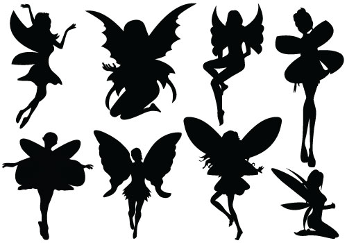 Fairy Silhouette Vector For DownloadSilhouette Clip Art