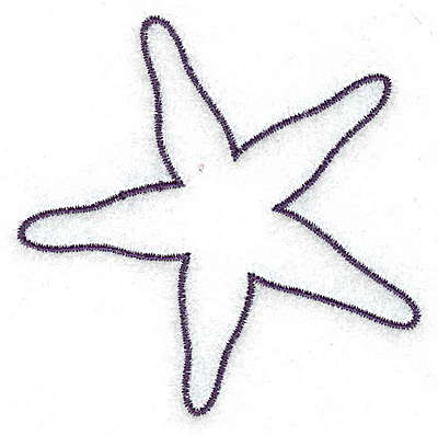 Starfish outline smallbr 2.85w X 2.87h, John Deers Ultimate Stash