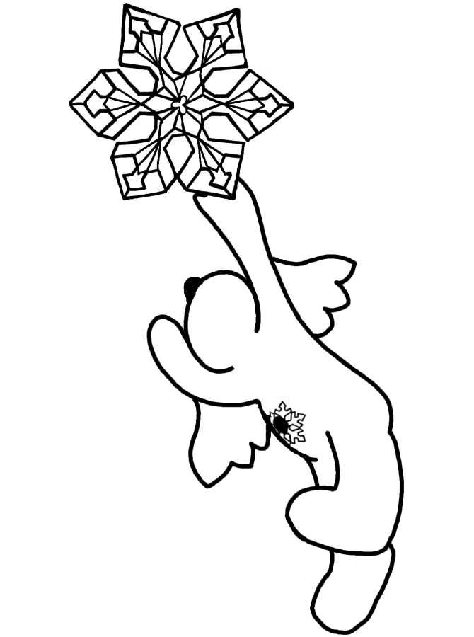 snow angel Colouring Pages (page 2)