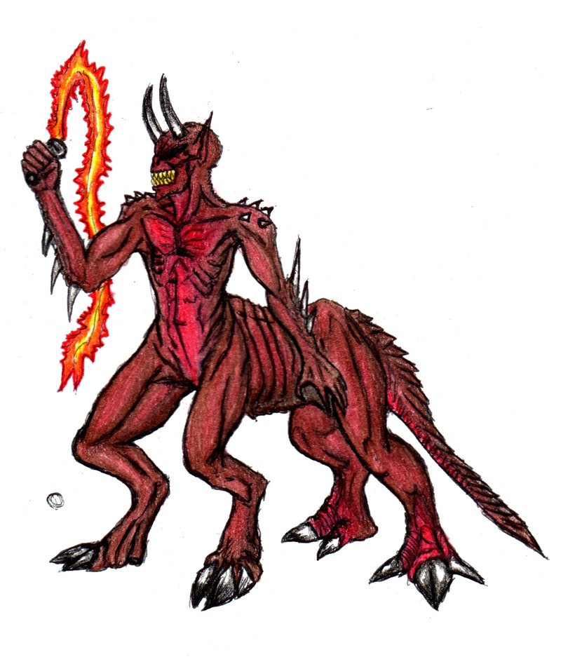 Hell Centaur Colored by CosbyDaf on Clipart library