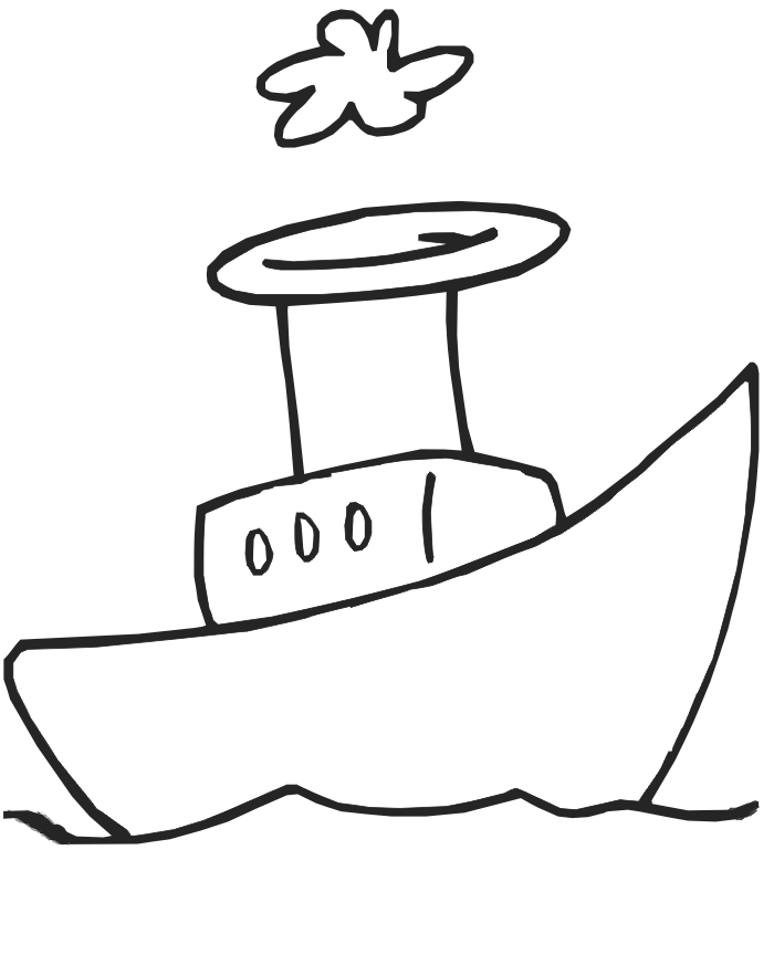 Boat Colouring Pictures for Kids | Coloring