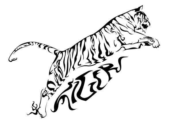tiger tattoo clip art - photo #31