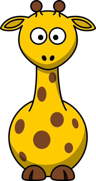 Cute Baby Giraffe Cartoon 