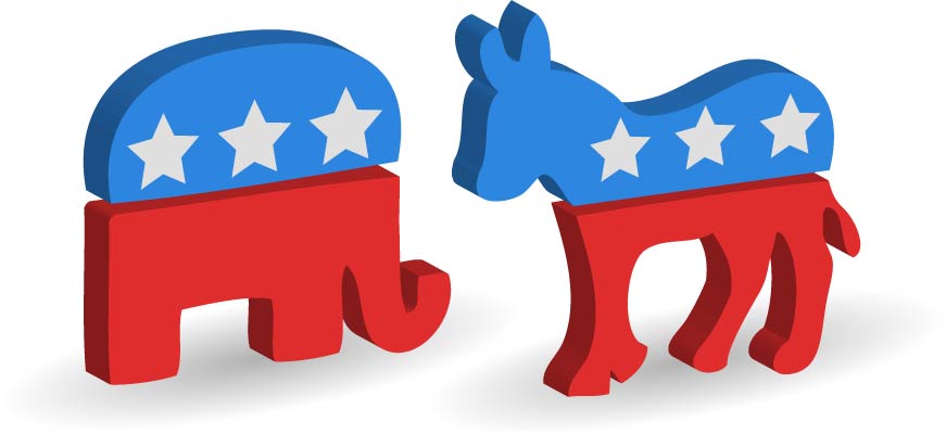The Democratic Donkey and the Republican Elephant - Global English 