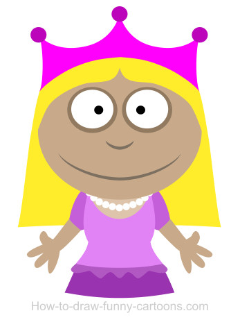 princess cute easy cartoon - Clip Art Library