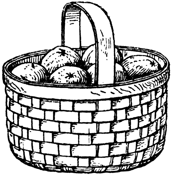 Apple Basket Clipart