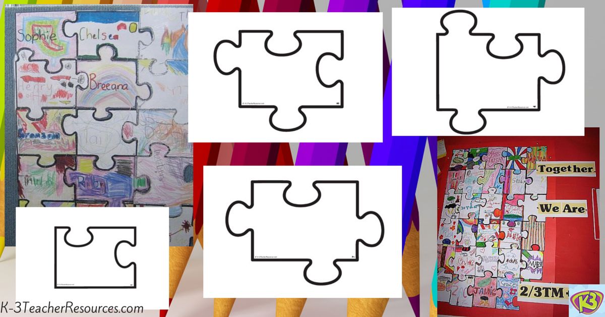 Blank Jigsaw Puzzle Template - K-3 Teacher Resources