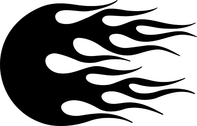 Flames Stencil Hotrod Stencil Fire Stencil Reusable Flames Stencil ...