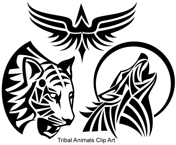 Free Tribal Animals Vector Art | Free Vector Clipart Download